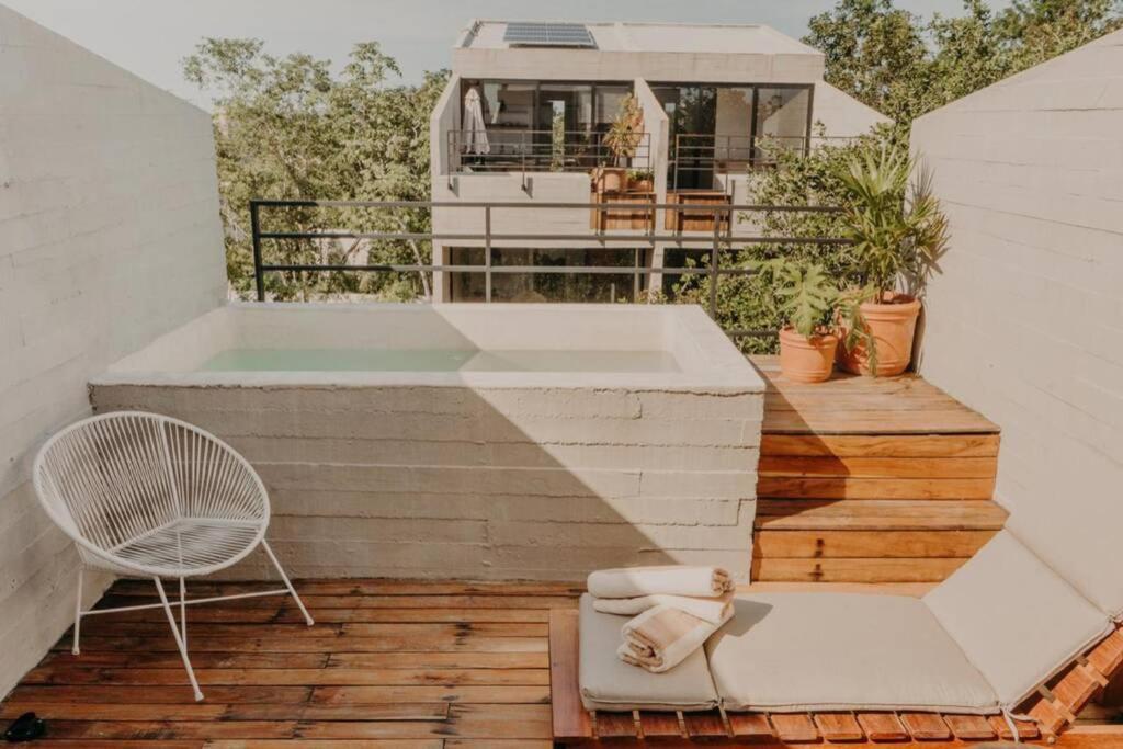 דירות Luxury Penthouse Three-Stories At Madara טולום מראה חיצוני תמונה