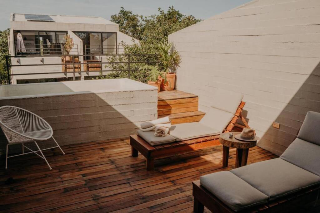 דירות Luxury Penthouse Three-Stories At Madara טולום מראה חיצוני תמונה